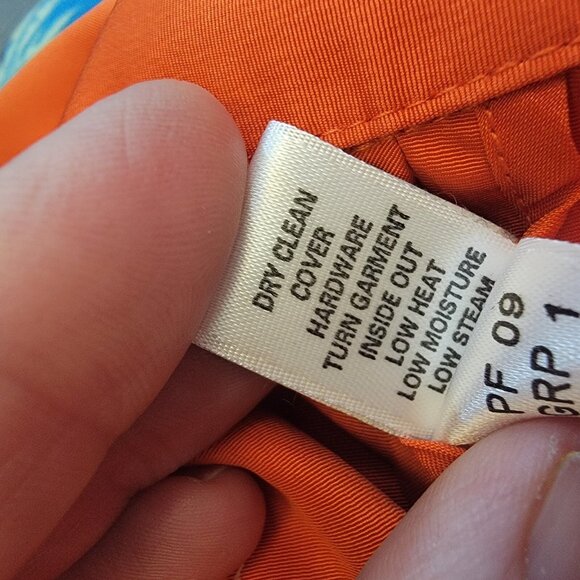 Soca ST JOHN Jacket SoCa PF 09 GR 1 Bright Orange Zip Up‎ Sz M Designer Classic - Picture 2 of 8